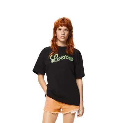 Футболка Loewe Cactus Logo "Black" фото № 8