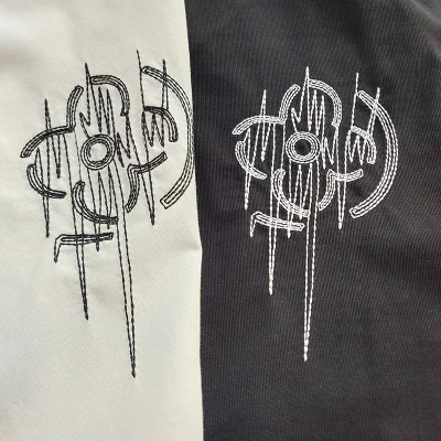 Футболка Louis Vuitton Embroidery "Black" фото № 3