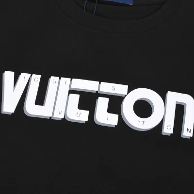 Футболка Louis Vuitton Logo With Cipher "Black" фото № 3