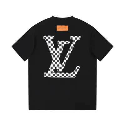 Футболка Louis Vuitton Logo With Cipher "Black" фото № 4