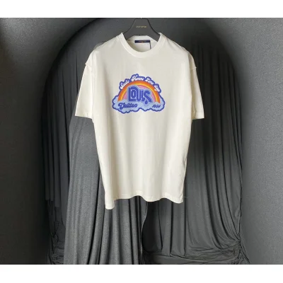 Футболка Louis Vuitton With Rainbow Print "White" фото № 4