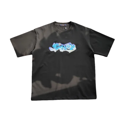 Футболка Louis Vuitton Graffiti Print "Black"
