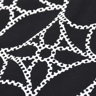 Футболка Louis Vuitton With A Monotonous Logo Print "Black" фото № 3