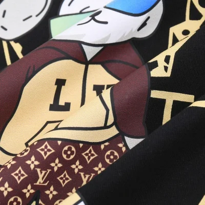 Футболка Louis Vuitton With Hare In Brand Clothes "Black" фото № 4