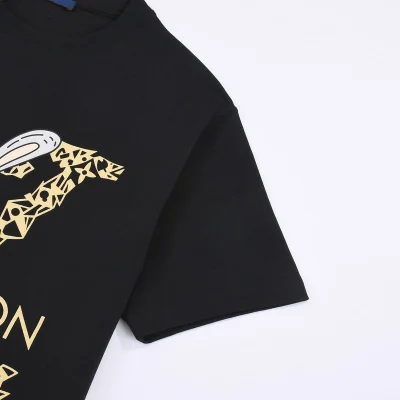 Футболка Louis Vuitton With Hare In Brand Clothes "Black" фото № 6