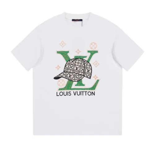 Футболка Louis Vuitton Print Logo And Cap "White"