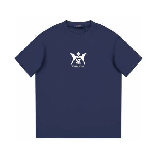 Футболка Louis Vuitton With Logo And Print Of Two Birds "Blue"