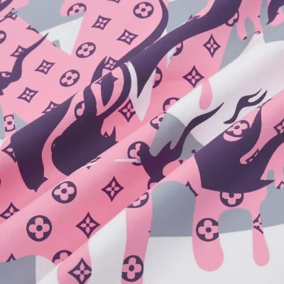 Футболка Louis Vuitton Pink Thread Logo "White" фото № 4