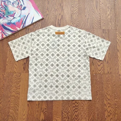 Футболка Louis Vuitton With Symbols Brand "White" фото № 4