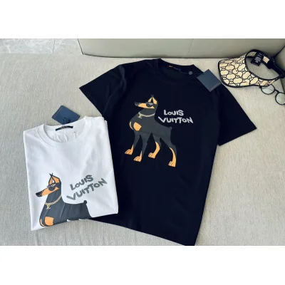 Футболка Louis Vuitton Mans Best Friend - Dog "Black" фото № 6