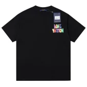 Футболка Louis Vuitton With Bright Print And Logo "Black"