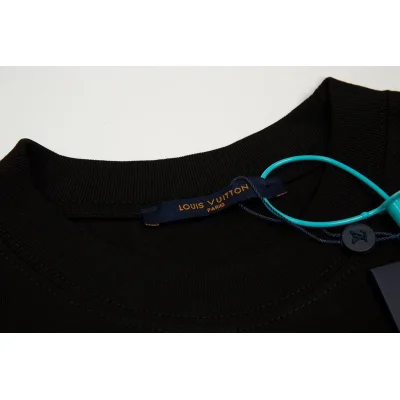 Футболка Louis Vuitton Layered Logo "Black" фото № 2