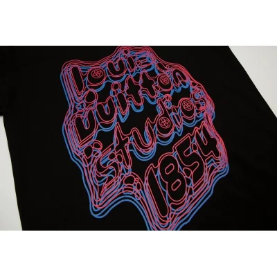 Футболка Louis Vuitton Layered Logo "Black" фото № 3