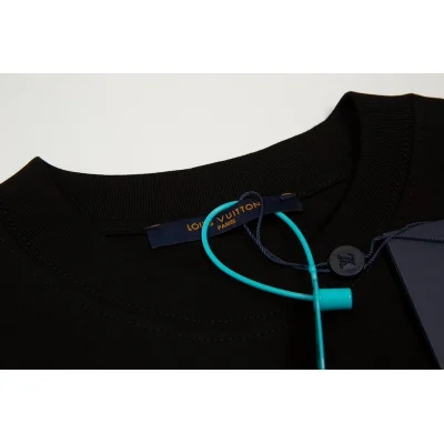 Футболка Louis Vuitton Print - Birds On Ribbon "Black" фото № 6