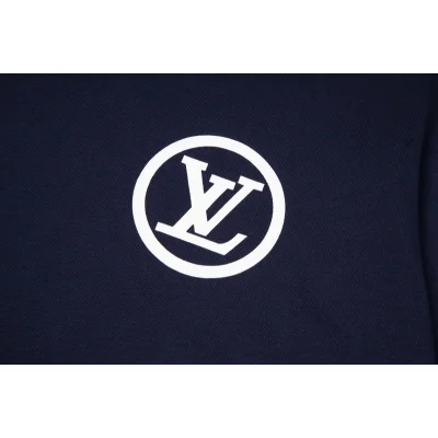 Футболка Louis Vuitton Round Emblem "Blue" фото № 5