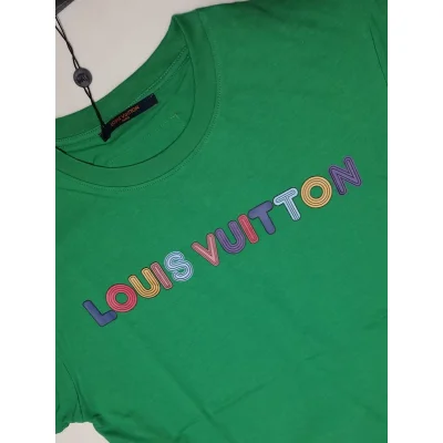 Футболка Louis Vuitton Creative Text Style "Green" фото № 5