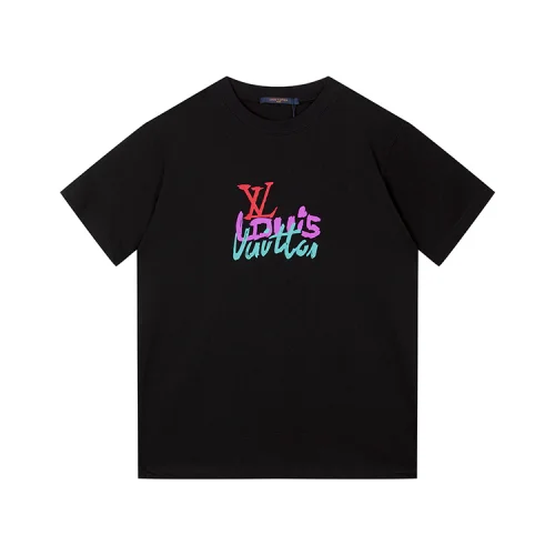Футболка Louis Vuitton Logo And Inscription "Black"