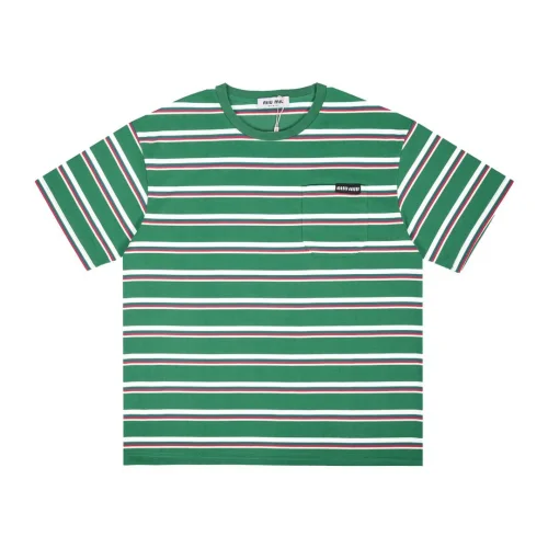 Футболка Miu Miu Horizontal Stripes "Green"
