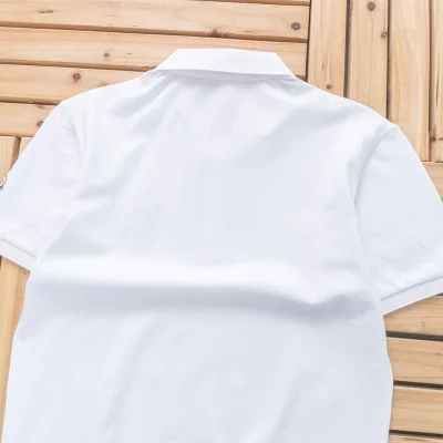 Футболка Moncler Small Logo Front And Sleve Decorated "White" фото № 8