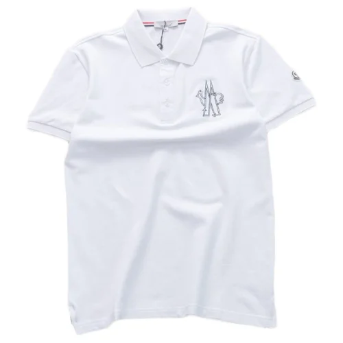 Футболка Moncler Small Logo Front And Sleve Decorated "White"