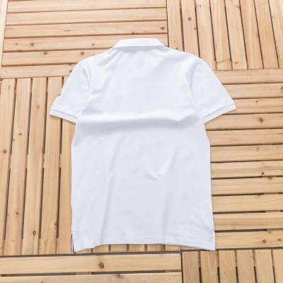 Футболка Moncler Small Logo Front And Sleve Decorated "White" фото № 2