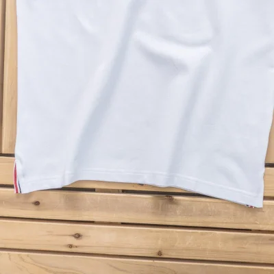 Футболка Moncler Small Logo Front And Sleve Decorated "White" фото № 5