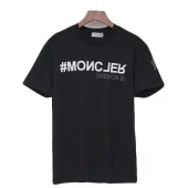 Футболка Moncler Inscription With Upside Down Letters "Black"