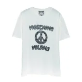 Футболка Moschino Solid Color With Logo "White"