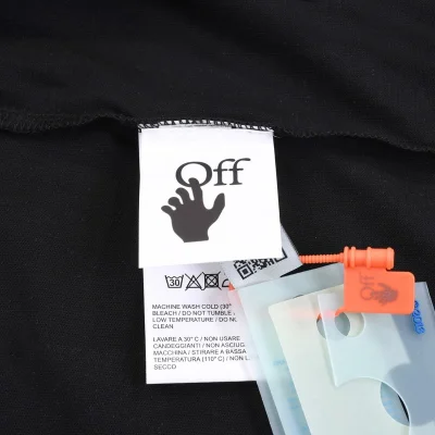 Футболка Off White Logo With Brief Description "Black" фото № 4