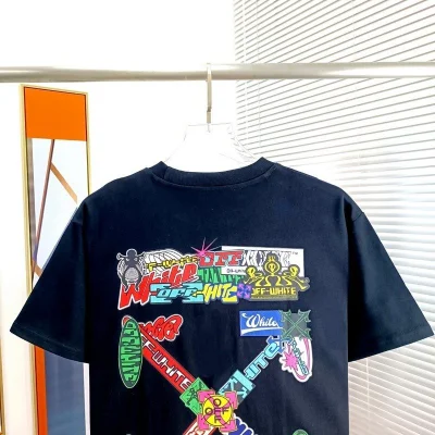 Футболка Off White Alien Design "Black" фото № 6