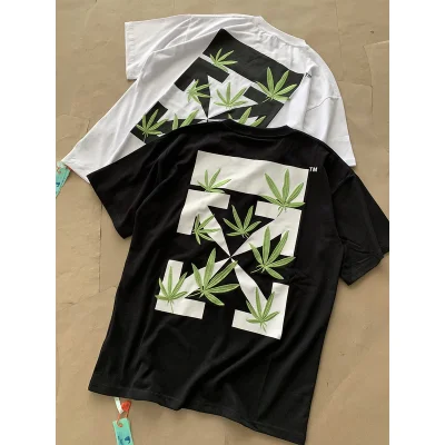 Футболка Off-White Marijuana "Black" фото № 5