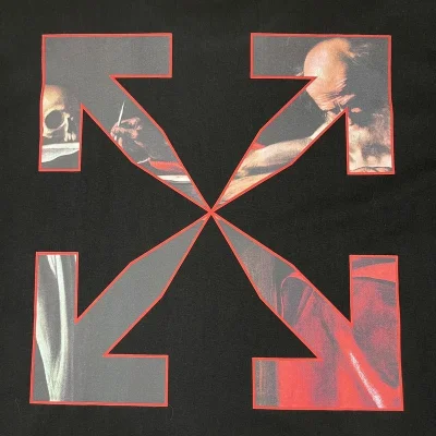 Футболка Off White Thinker "Black" фото № 4 Футболка Off White Thinker "Black" фото № 4