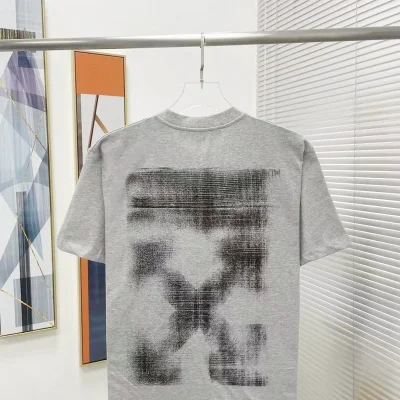 Футболка Off White With Dark Logo "Gray" фото № 8