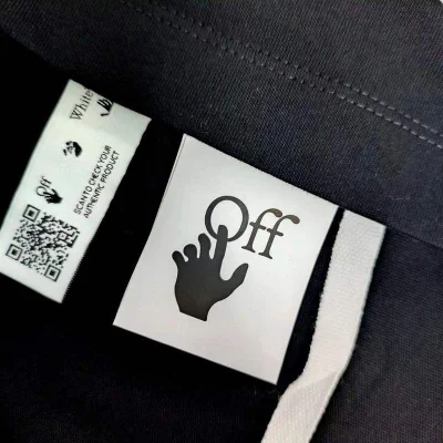 Футболка Off White Logo On The Back "Black" фото № 4