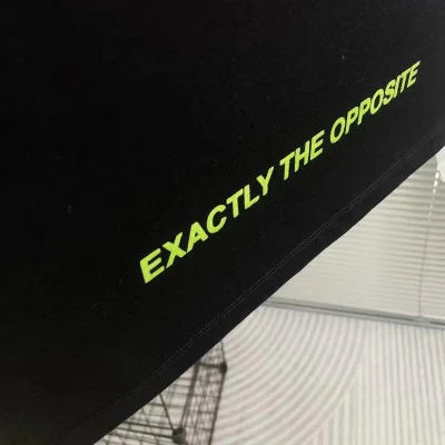 Футболка Off White Opposite - With Logo Brand "Black" фото № 6