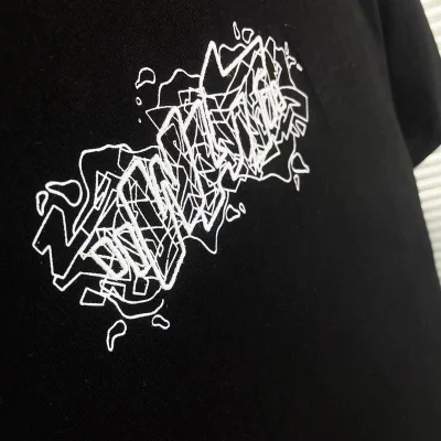 Футболка Off White Opposite - With Logo Brand "Black" фото № 8