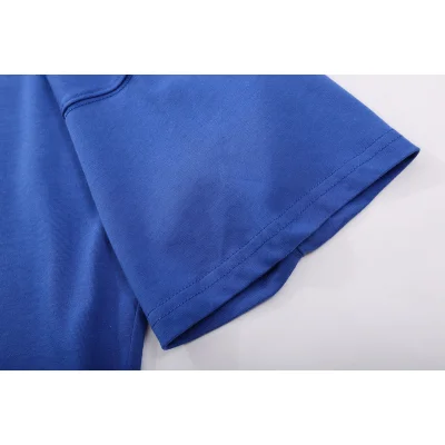 Футболка Palm Angels With A Large And Small Logo "Blue" фото № 2