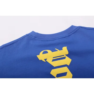 Футболка Palm Angels With A Large And Small Logo "Blue" фото № 8