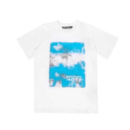 Футболка Palm Angels With A Blue Print "White"