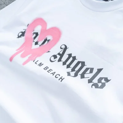 Футболка Palm Angels In My Heart "White/Pink" фото № 9 Футболка Palm Angels In My Heart "White/Pink" фото № 9