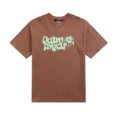 Футболка Palm Angels With Text Logo And Palm Tree In The Center "Brown"