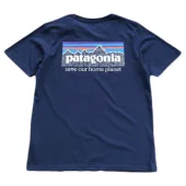Футболка Patagonia Mountain View And Lettering Save Our Home Planet "Navy"