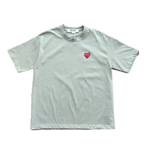 Футболка Play Cotton With Red Logo "Gray/Brown"