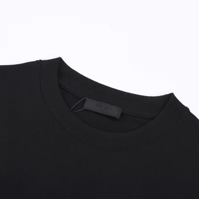 Футболка Prada Green Triangular Brand Logo "Black" фото № 8