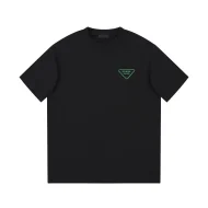 Футболка Prada Green Triangular Brand Logo "Black"