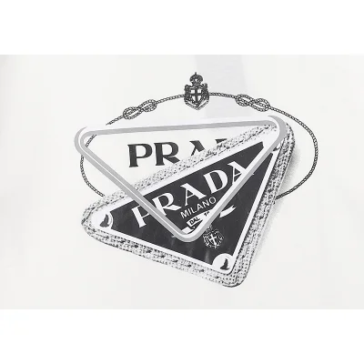 Футболка Prada Exfoliated Logo "White" фото № 4