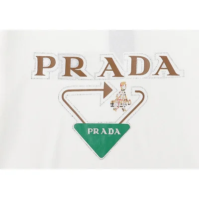 Футболка Prada Arrow Pointing Man "White" фото № 2
