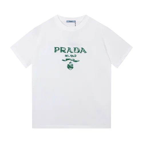 Футболка Prada Classic And Convenient "White/Green"