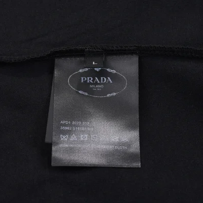 Футболка Prada With Yellow Brand Logo "Black" фото № 5