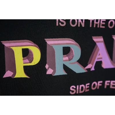 Футболка Prada Side Of Fear "Black" фото № 3